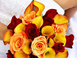 Malta Wedding Inspirations - Red and Yellow Wedding Bouquet