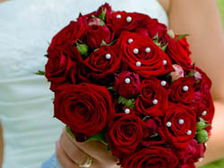 Malta Wedding Inspirations - Red Roses Wedding Bouquet