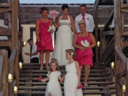 The bride making her way to the Sea View Wedding Ceremony in Malta