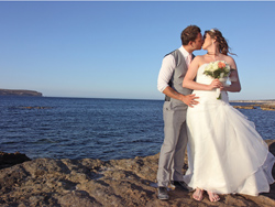 Sinead and Peter - Kissing near the Mediterranean Sea