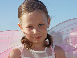 The cute butterfly flowergirl
