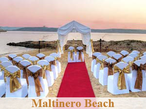 Beach wedding venue Malta